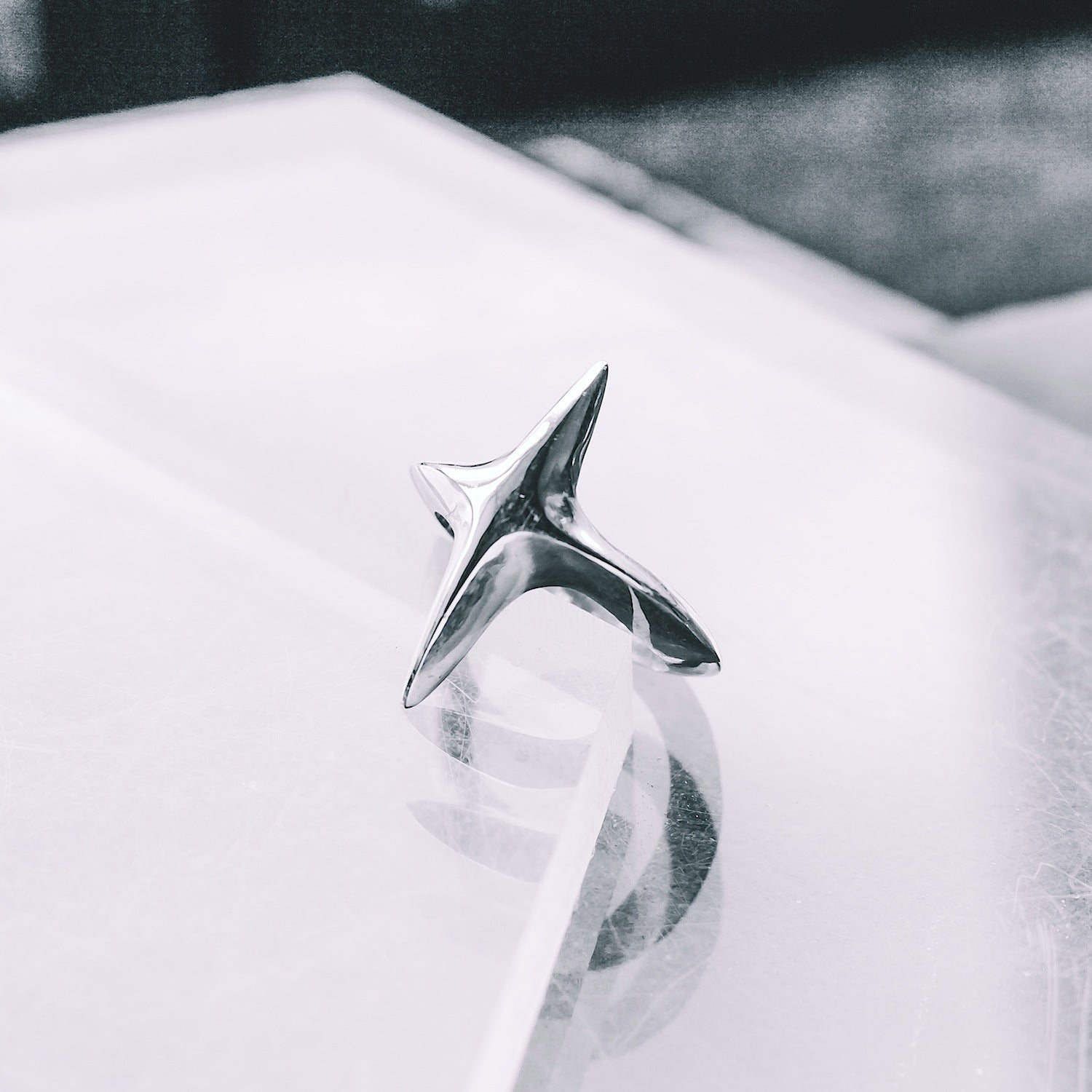 Large Star Sterling Silver Ring