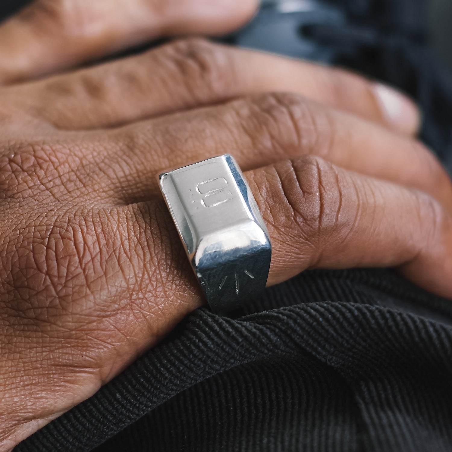 Metrology Statement Ring - 925 Sterling Silver