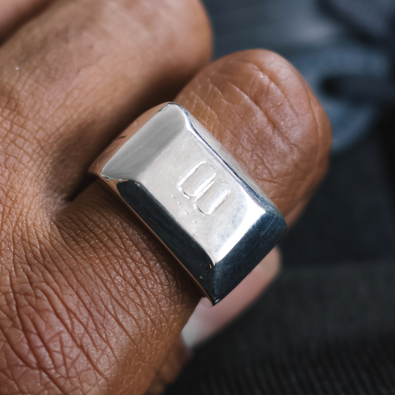 Metrology Statement Ring - 925 Sterling Silver