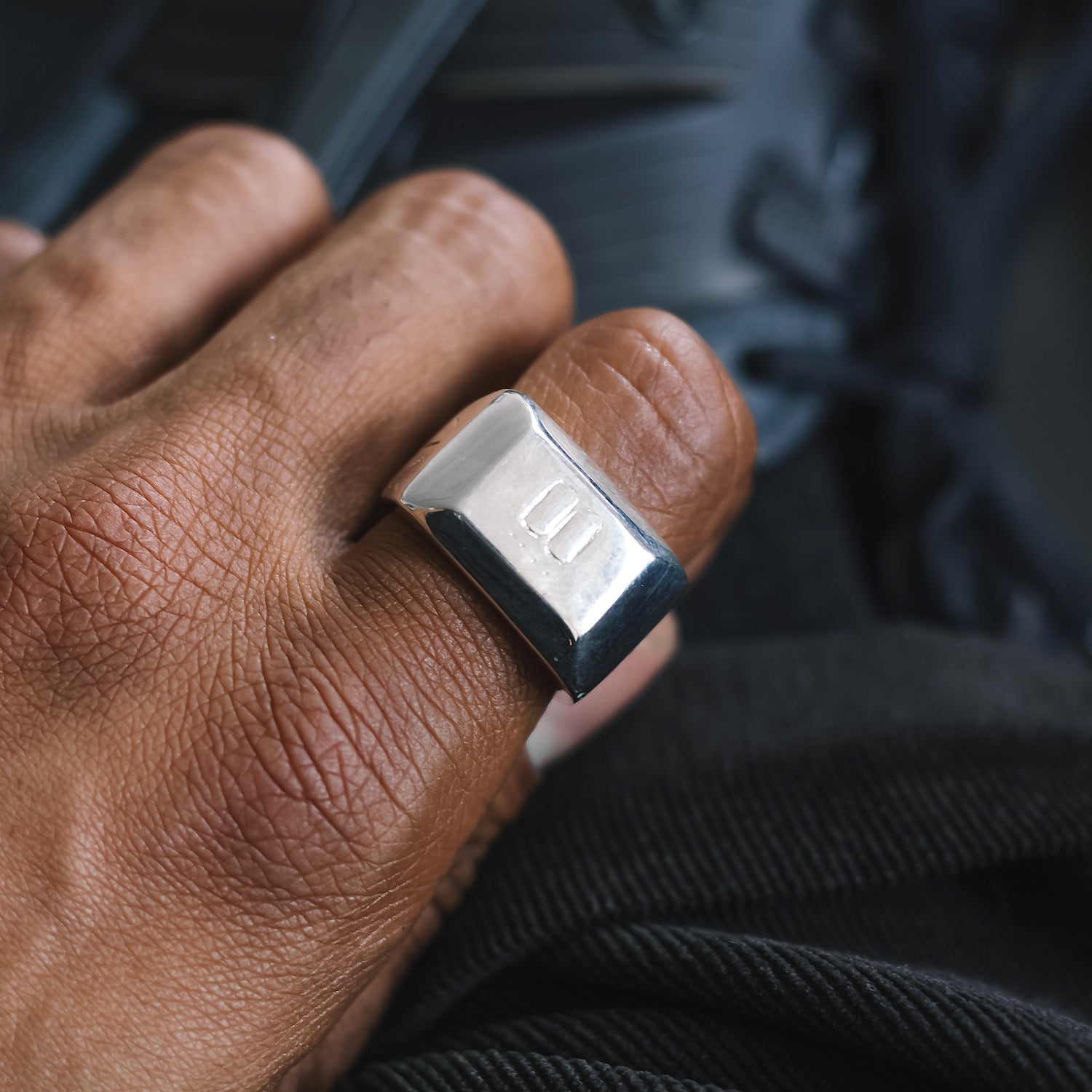 Metrology Statement Ring - 925 Sterling Silver
