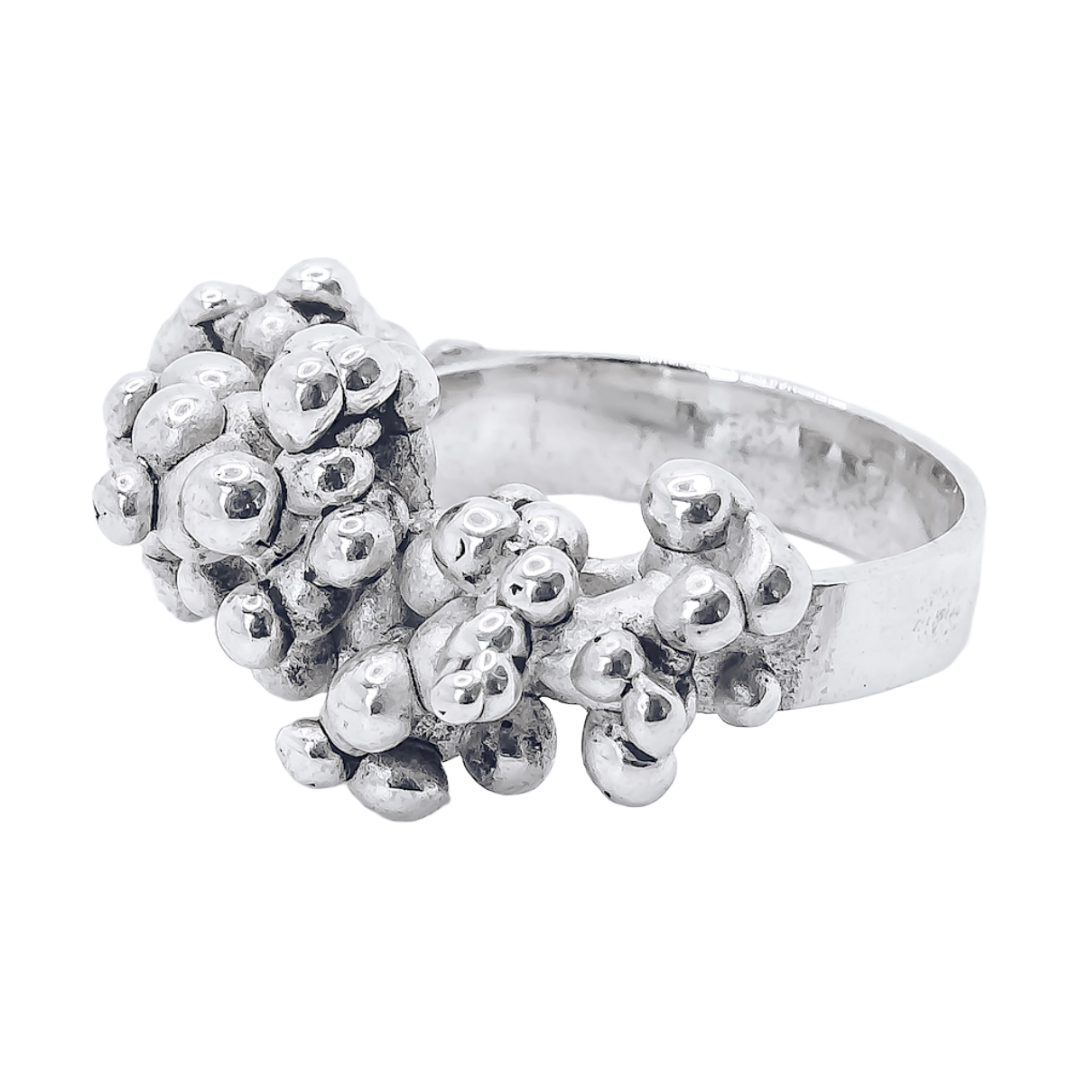 Particle Statement Ring - 925 Sterling Silver