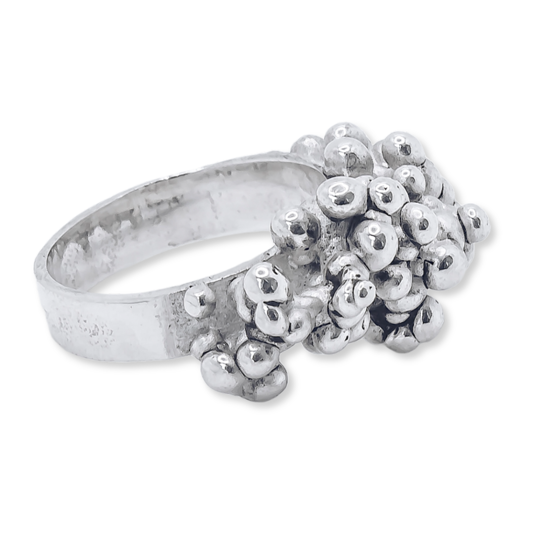 Particle Statement Ring - 925 Sterling Silver