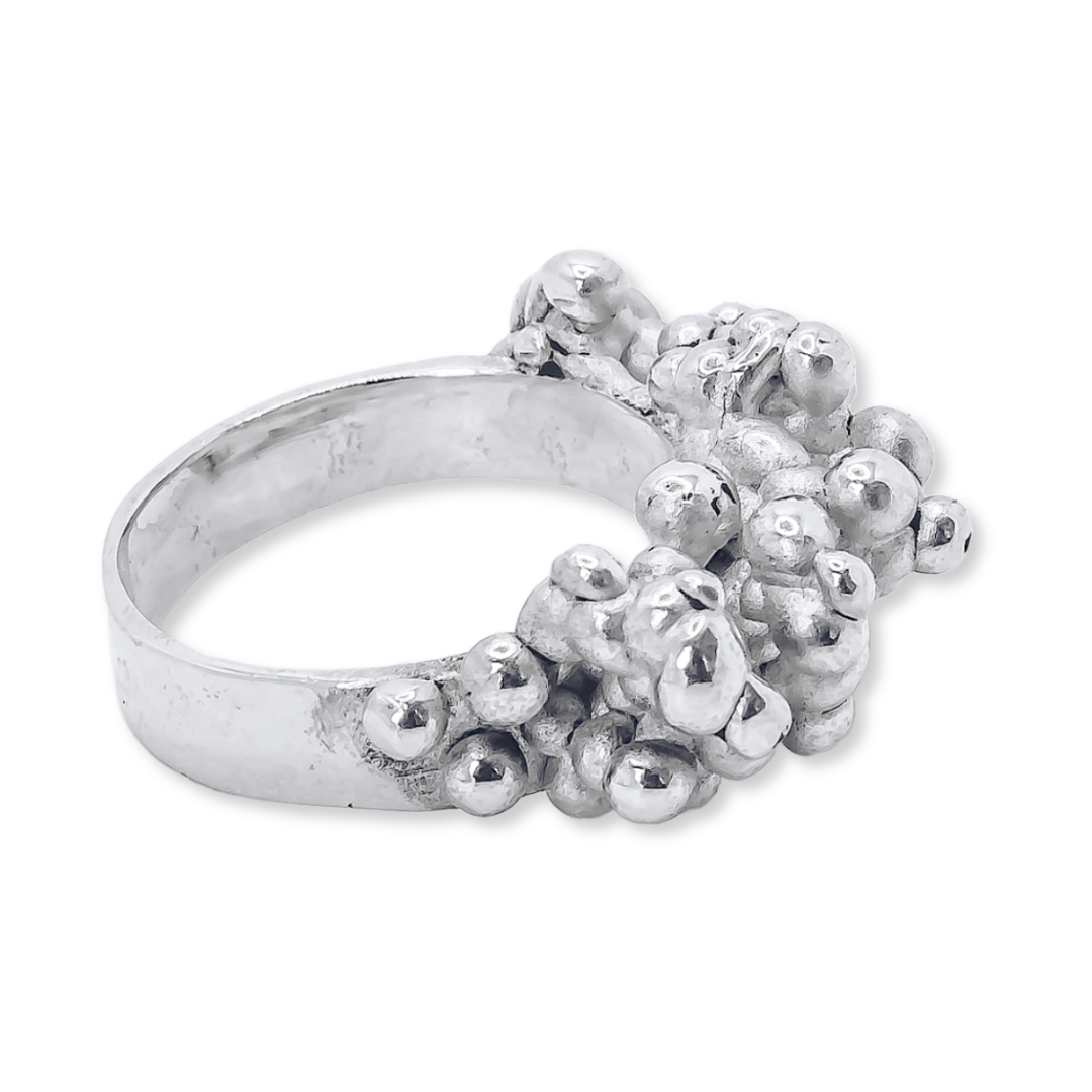 Particle Statement Ring - 925 Sterling Silver