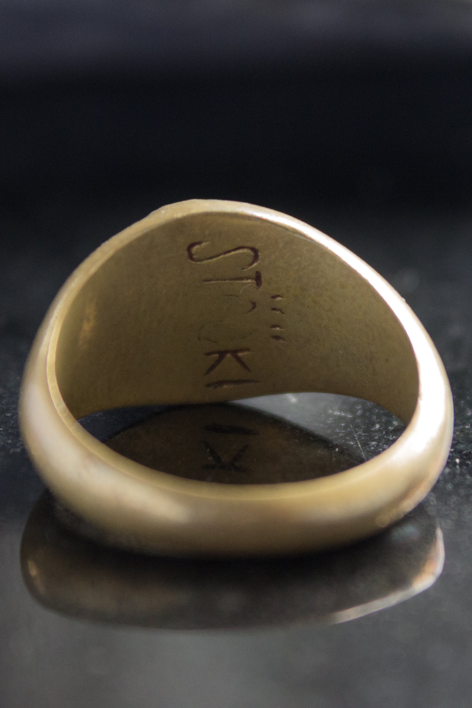 Quoise Turquoise Gemstone Ring – Handcrafted - 22k Gold Plated