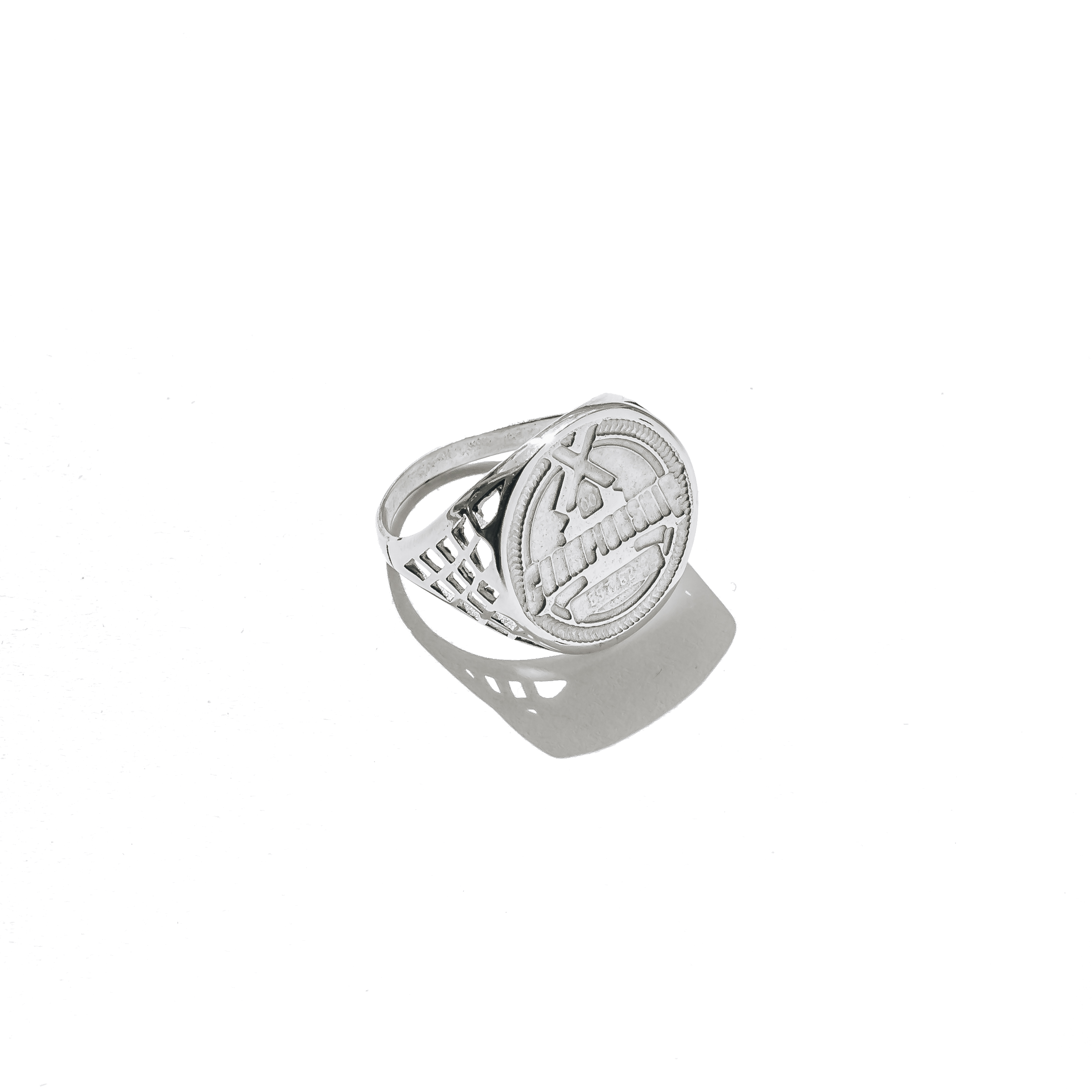 Half Sovereign Ring - Silver