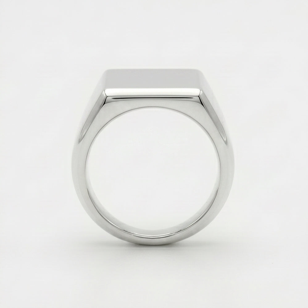 Square Signet Ring - 925 Sterling Silver - Handcrafted – Stööki