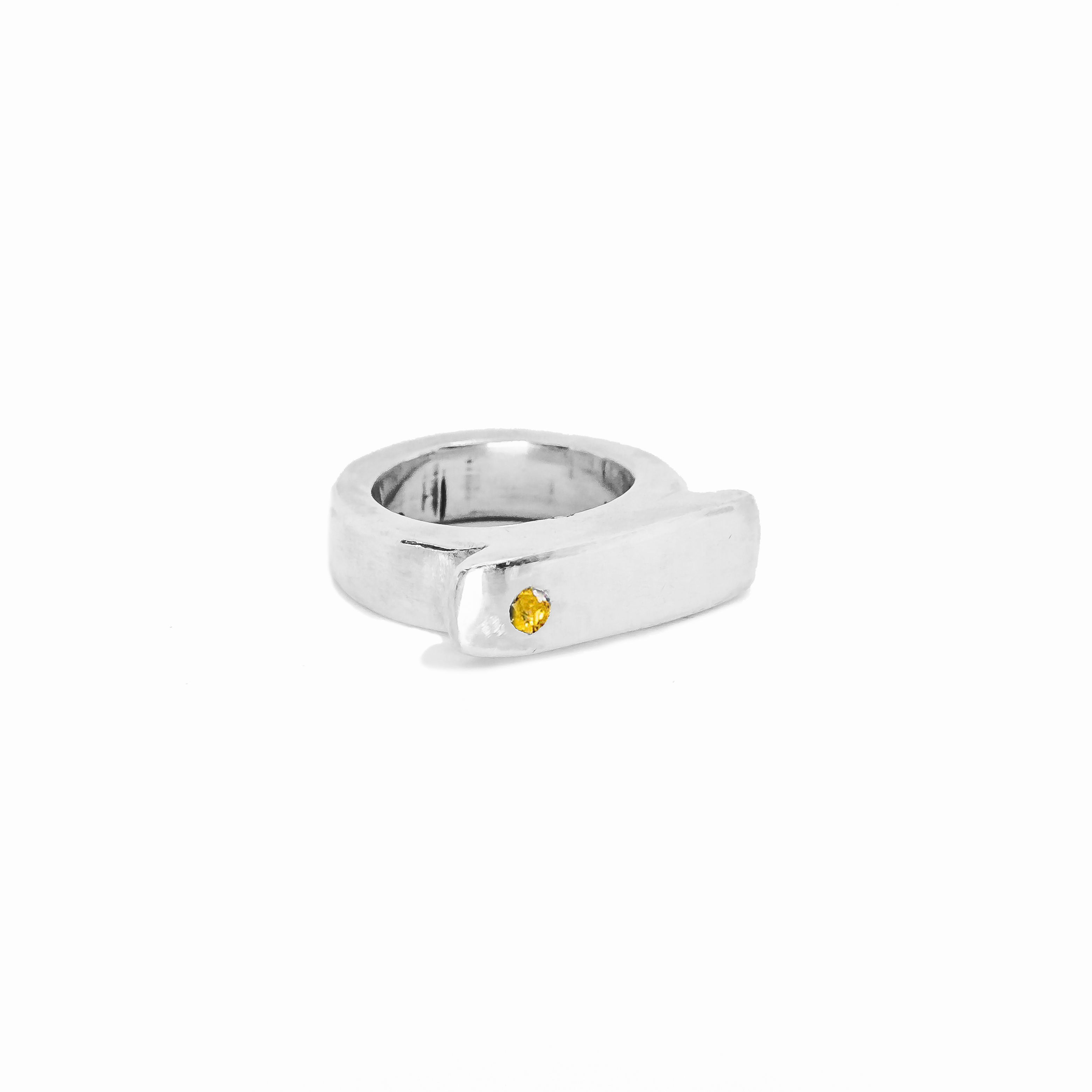 Hammer Gemstone Ring