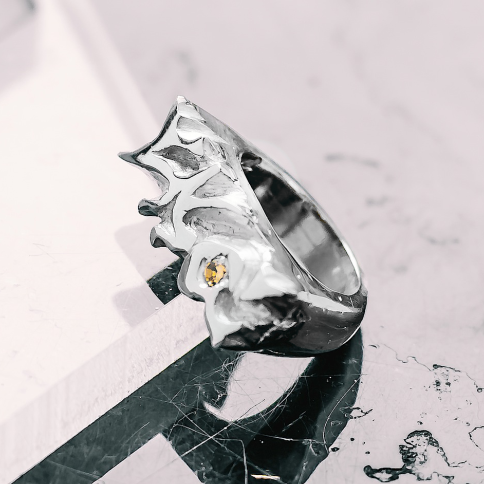 Graffiti Gemstone Ring