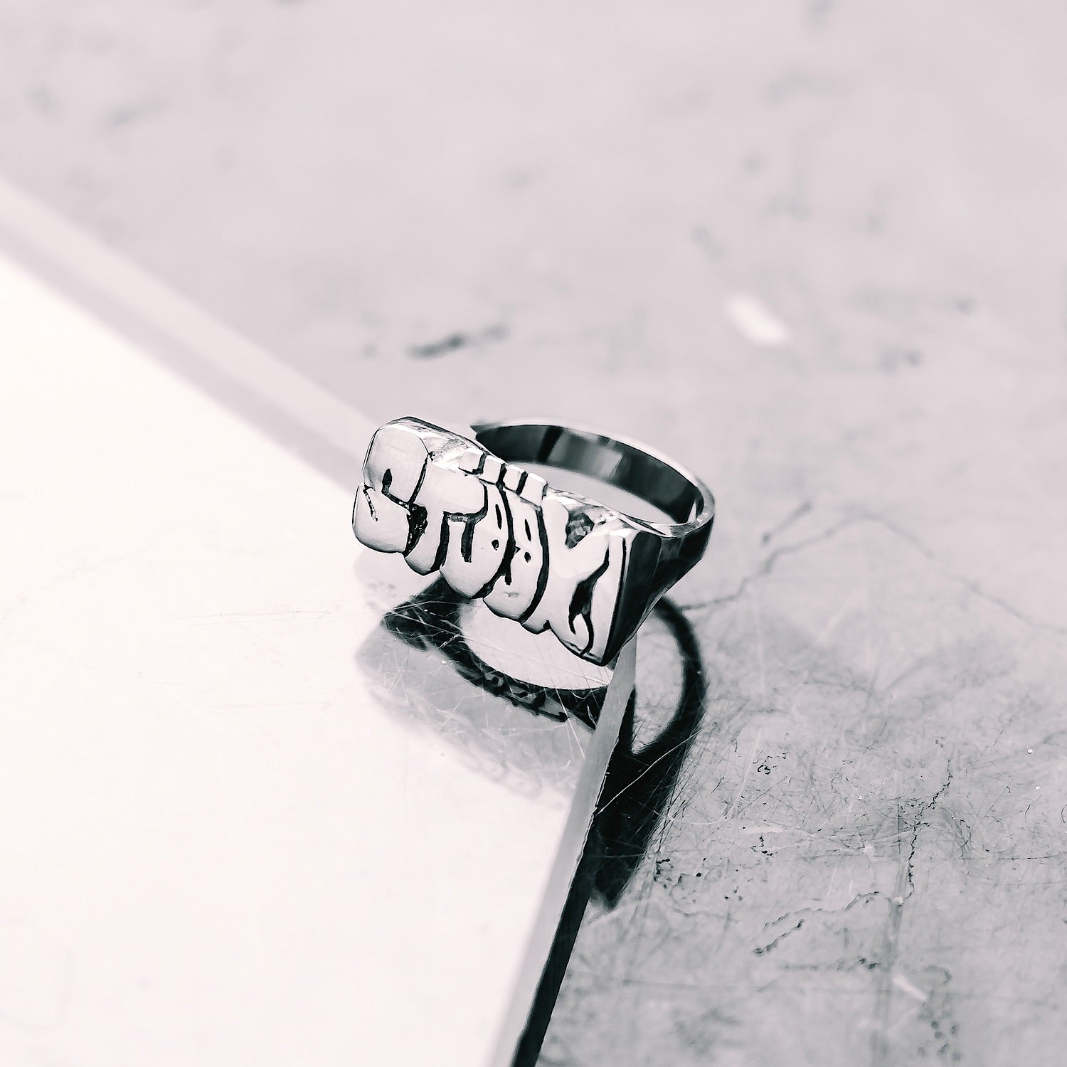 Graffiti Typography "STOOKI" Ring