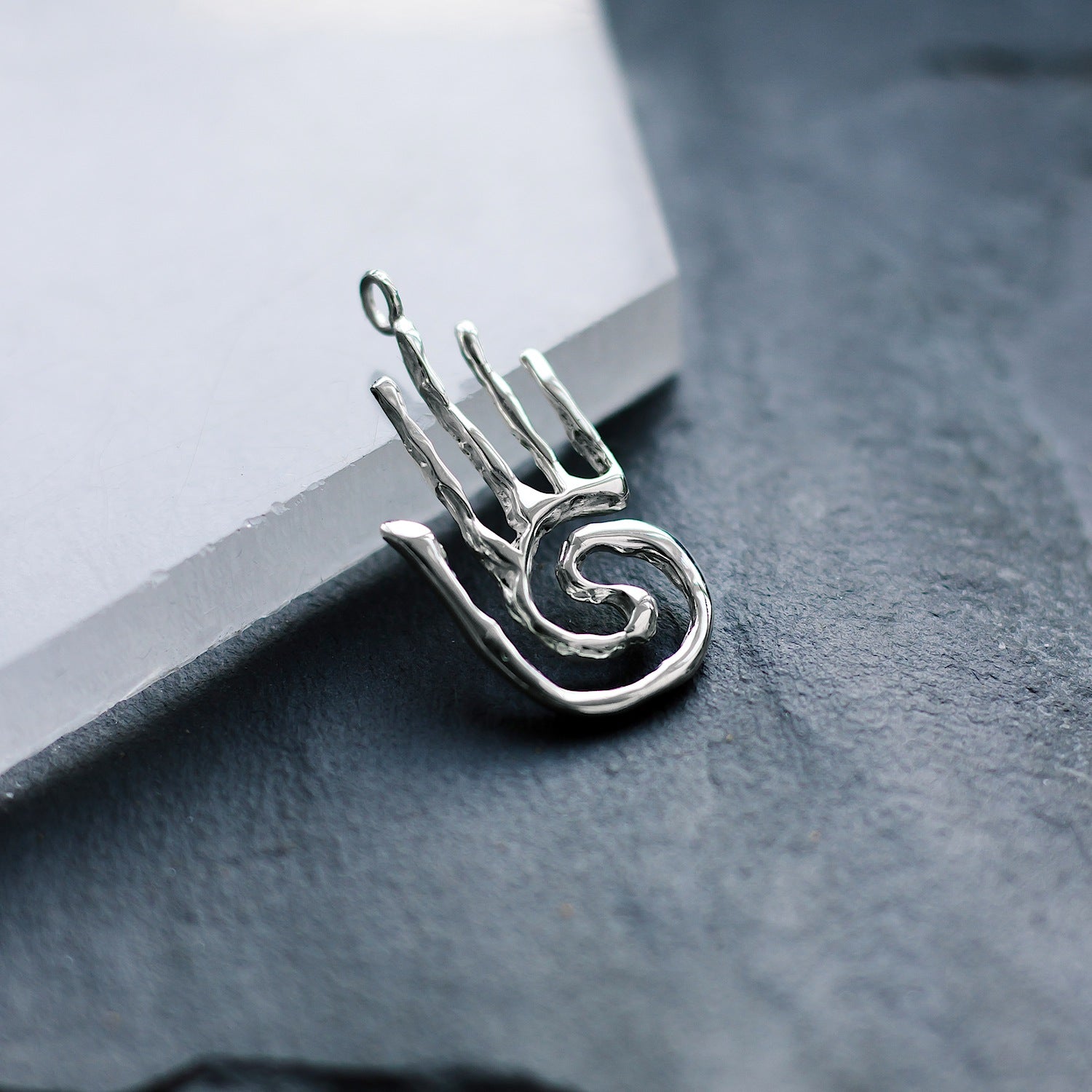 Hand "Heal and Protect" Charm - 925 Sterling Silver - Small Pendant