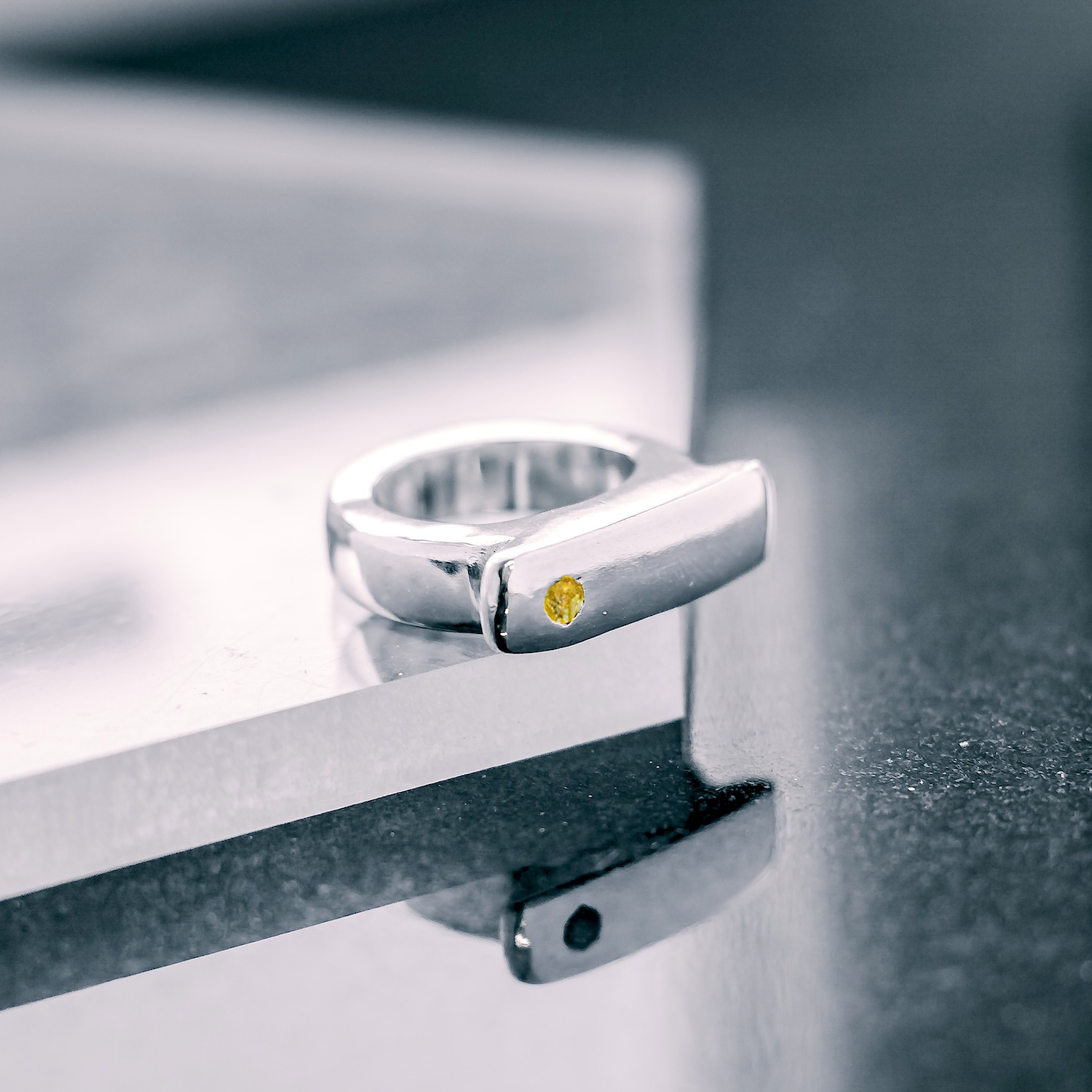 Hammer Gemstone Ring