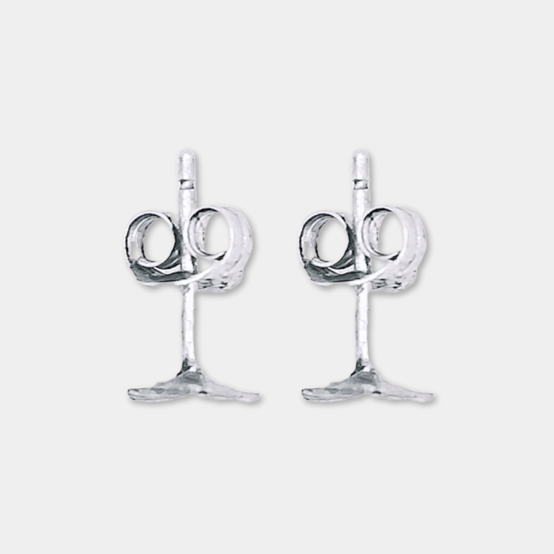 Trifecta Triangle - Stud Earrings - 925 Sterling Silver