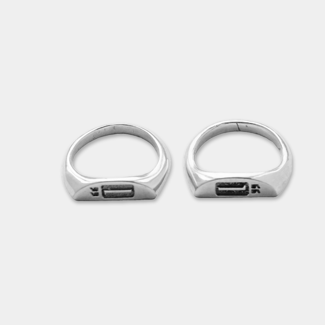 UNITY Signet Ring Set - 925 Sterling Silver