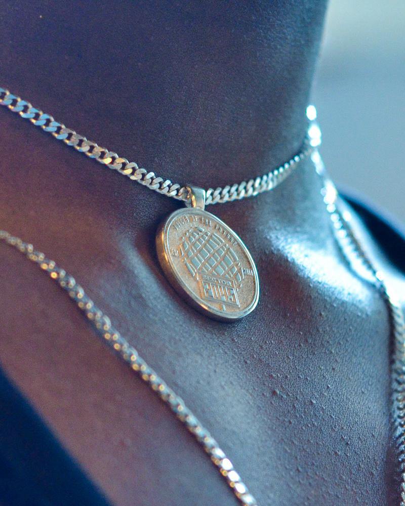 2045 MEDALLION - SILVER - Stööki - jewellery necklaces jewellers silver jewelryaddict goldplated jewelrygram accessories sterlingliver gold rings necklace chains necklaces pendants bling handcrafted