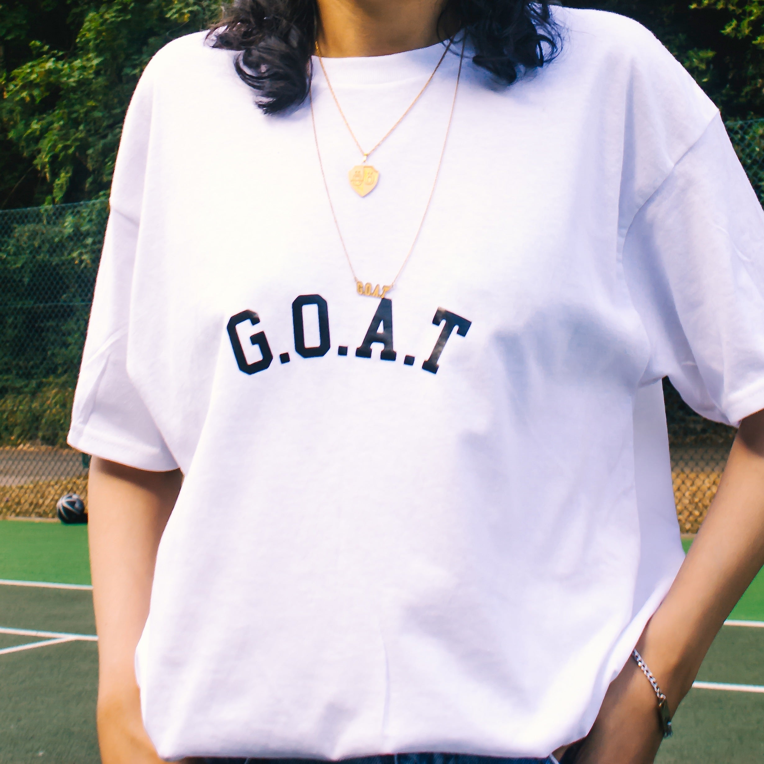 G.O.A.T White T-Shirt