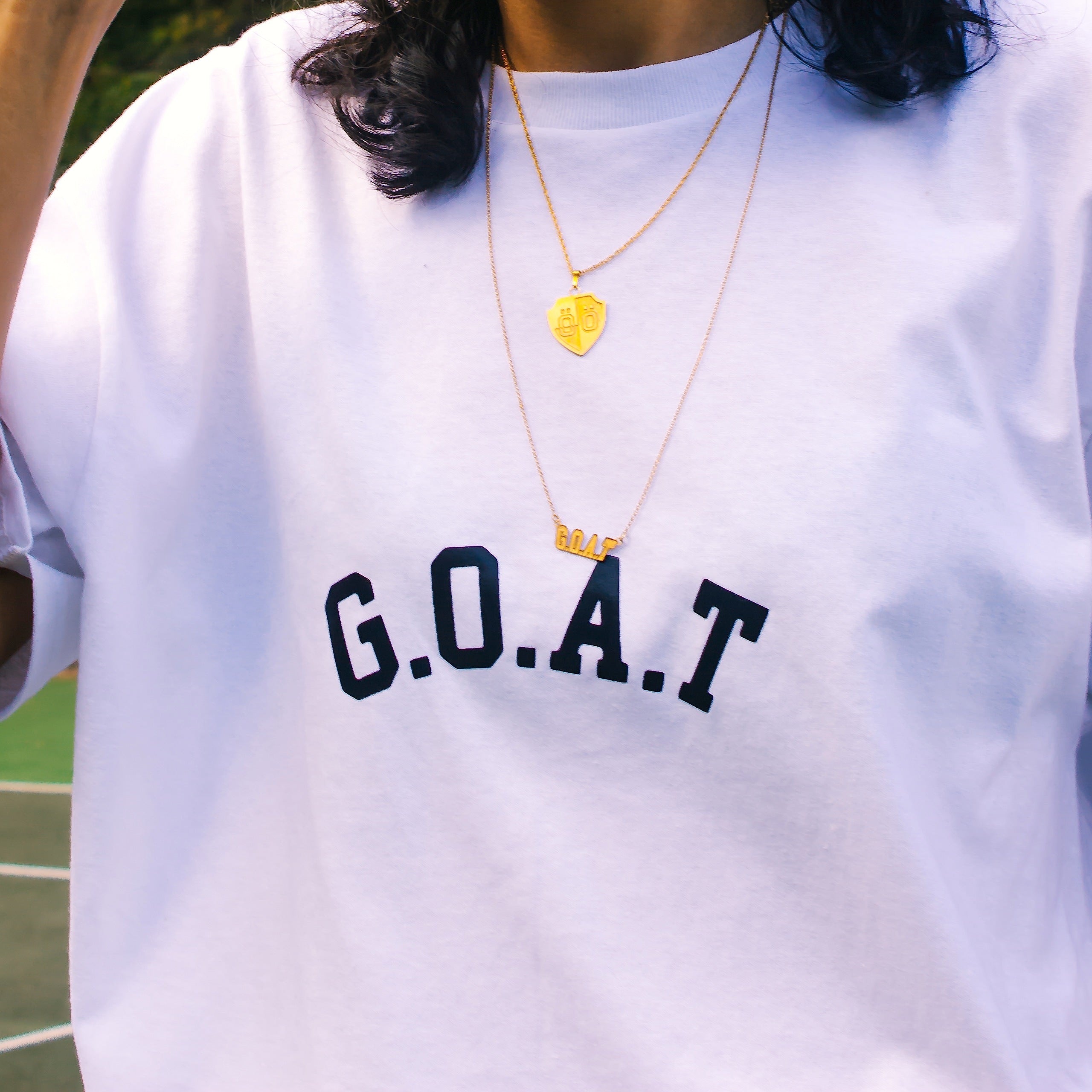 G.O.A.T White T-Shirt