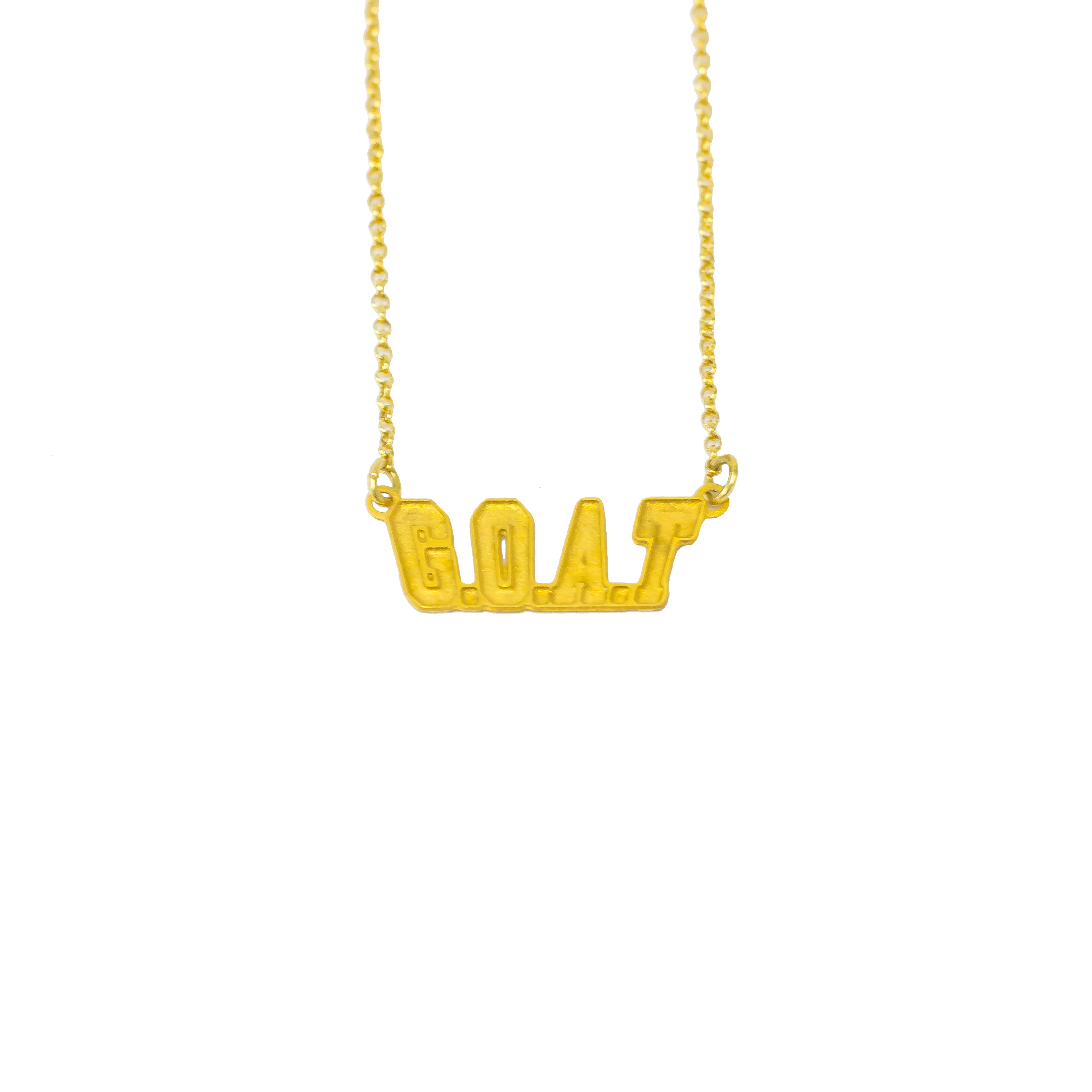G.O.A.T Letterman Necklace - Gold