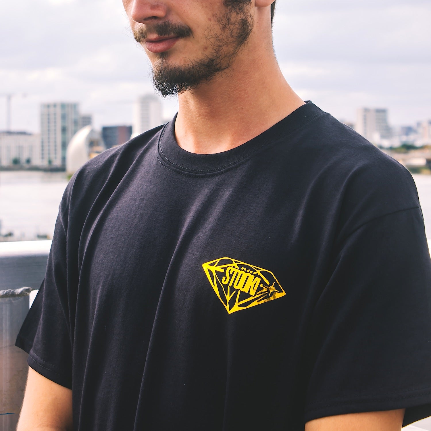 Gold Diamond T-Shirt - Black