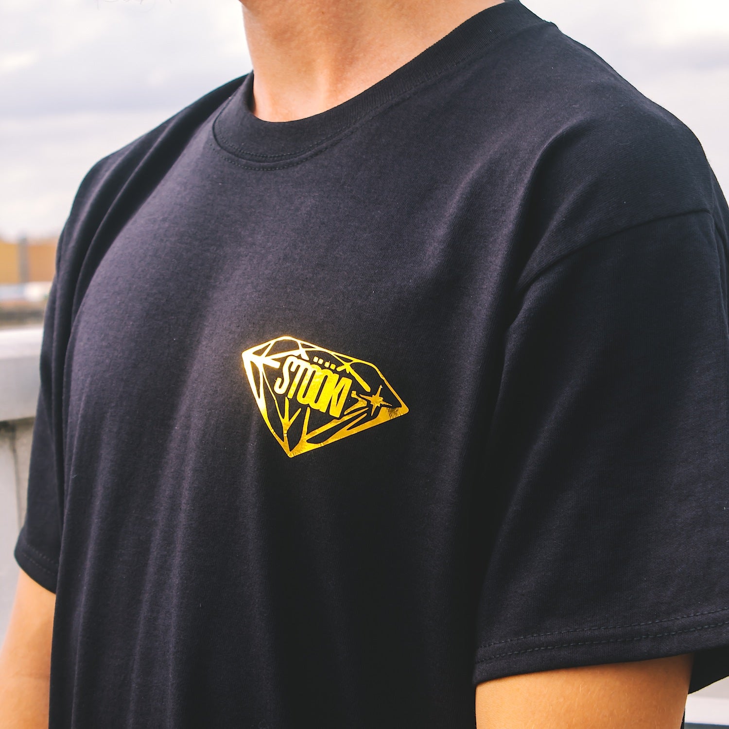 Gold Diamond T-Shirt - Black