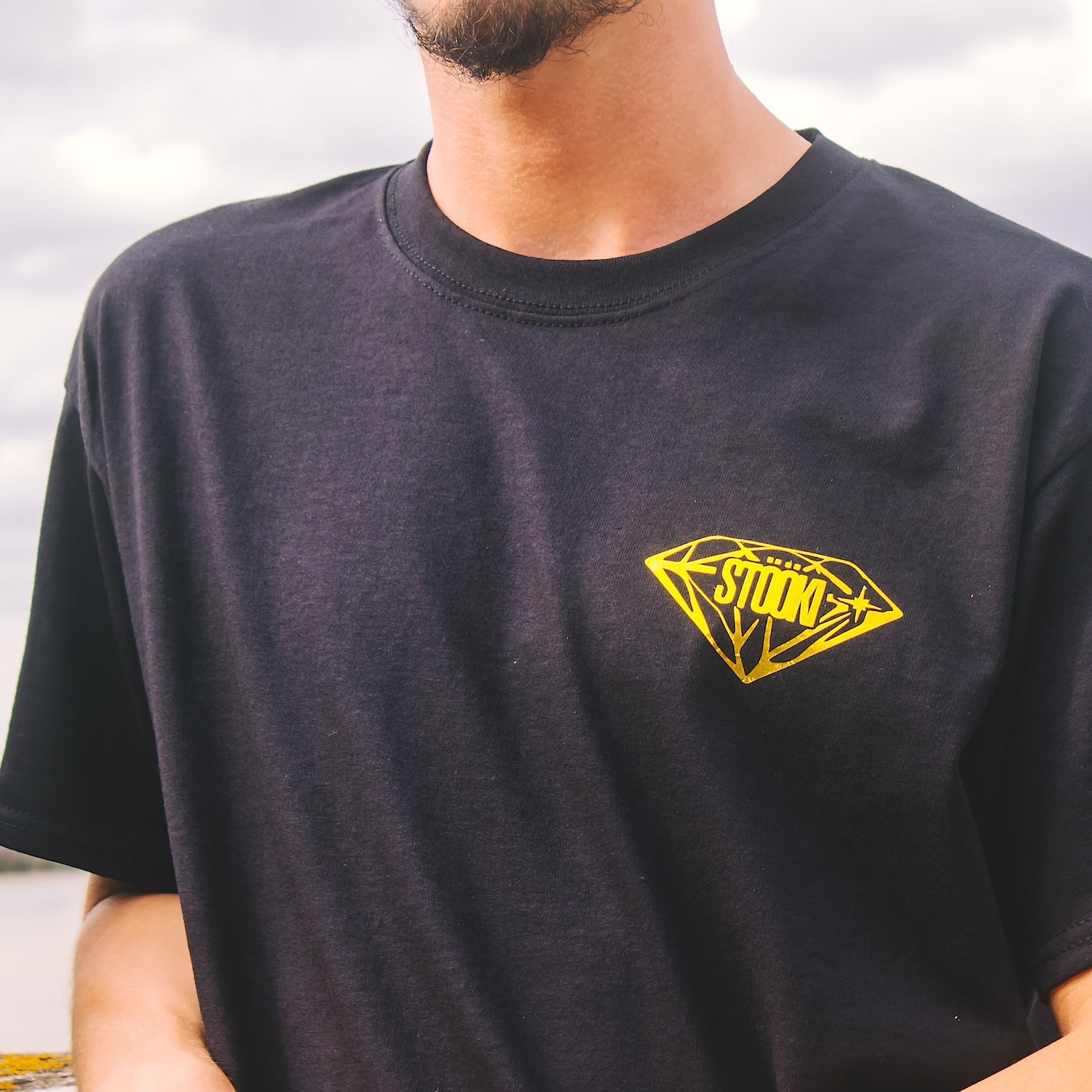 Gold Diamond T-Shirt - Black