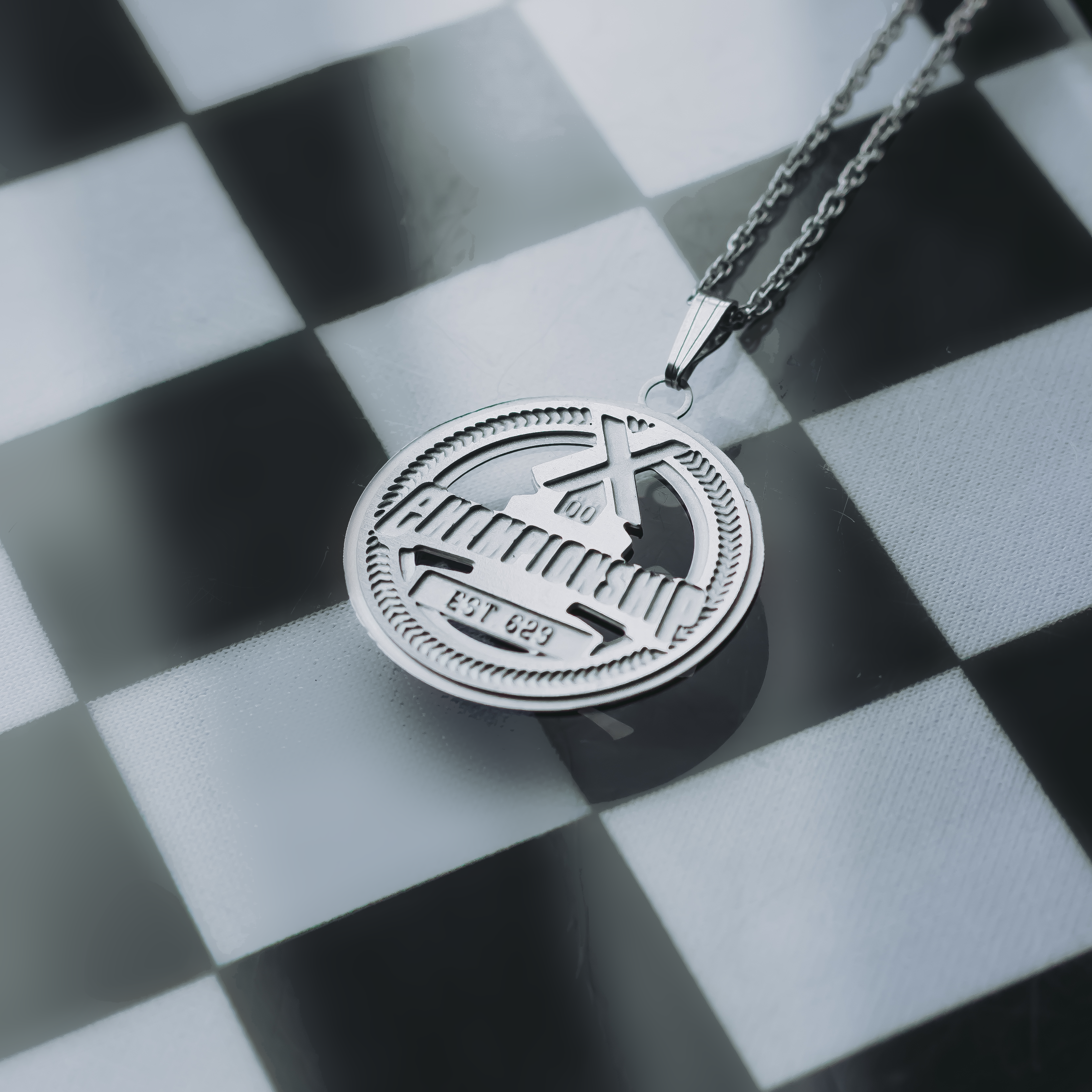 CHAMPIONSHIP Medallion Necklace - Silver