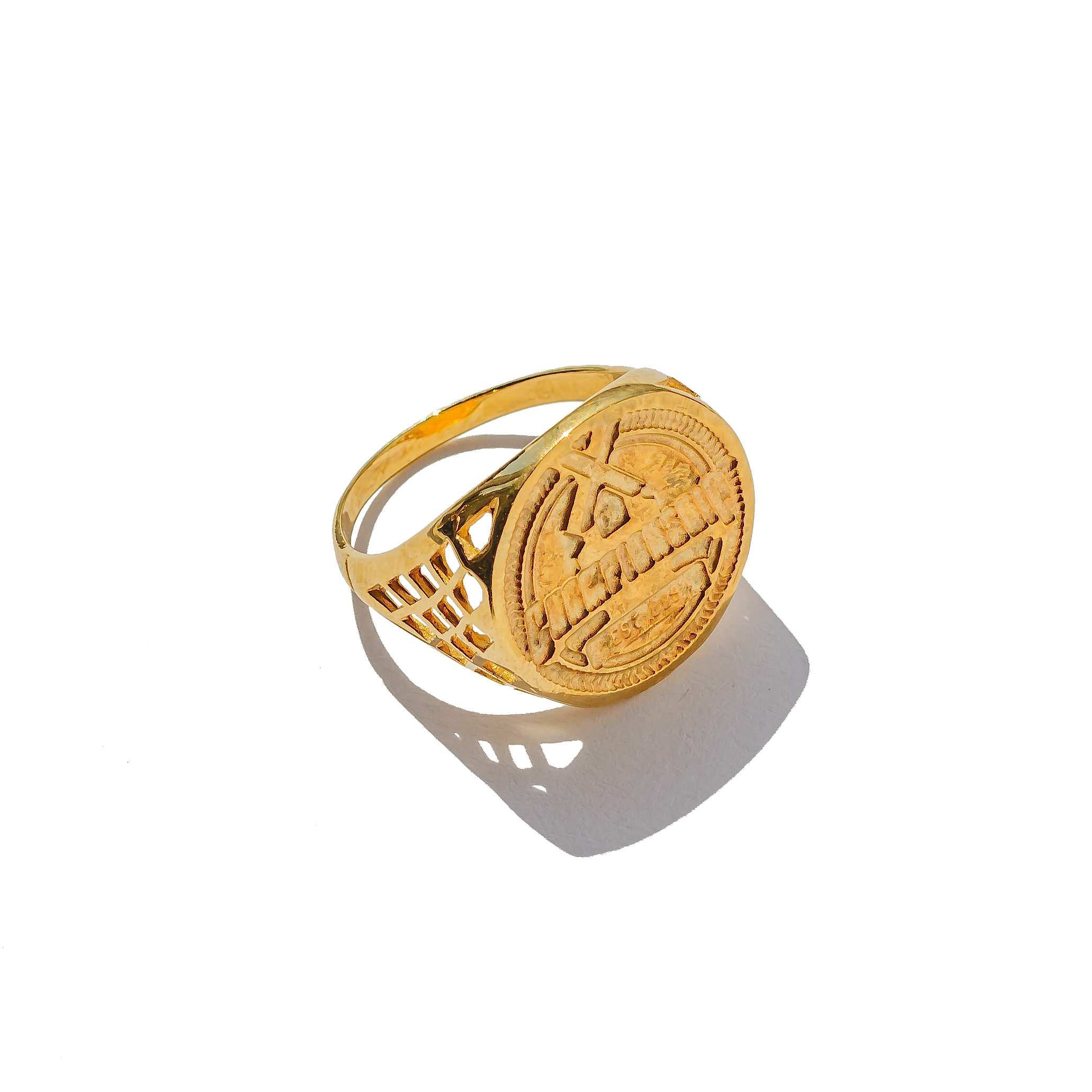 Half Sovereign Ring - Silver