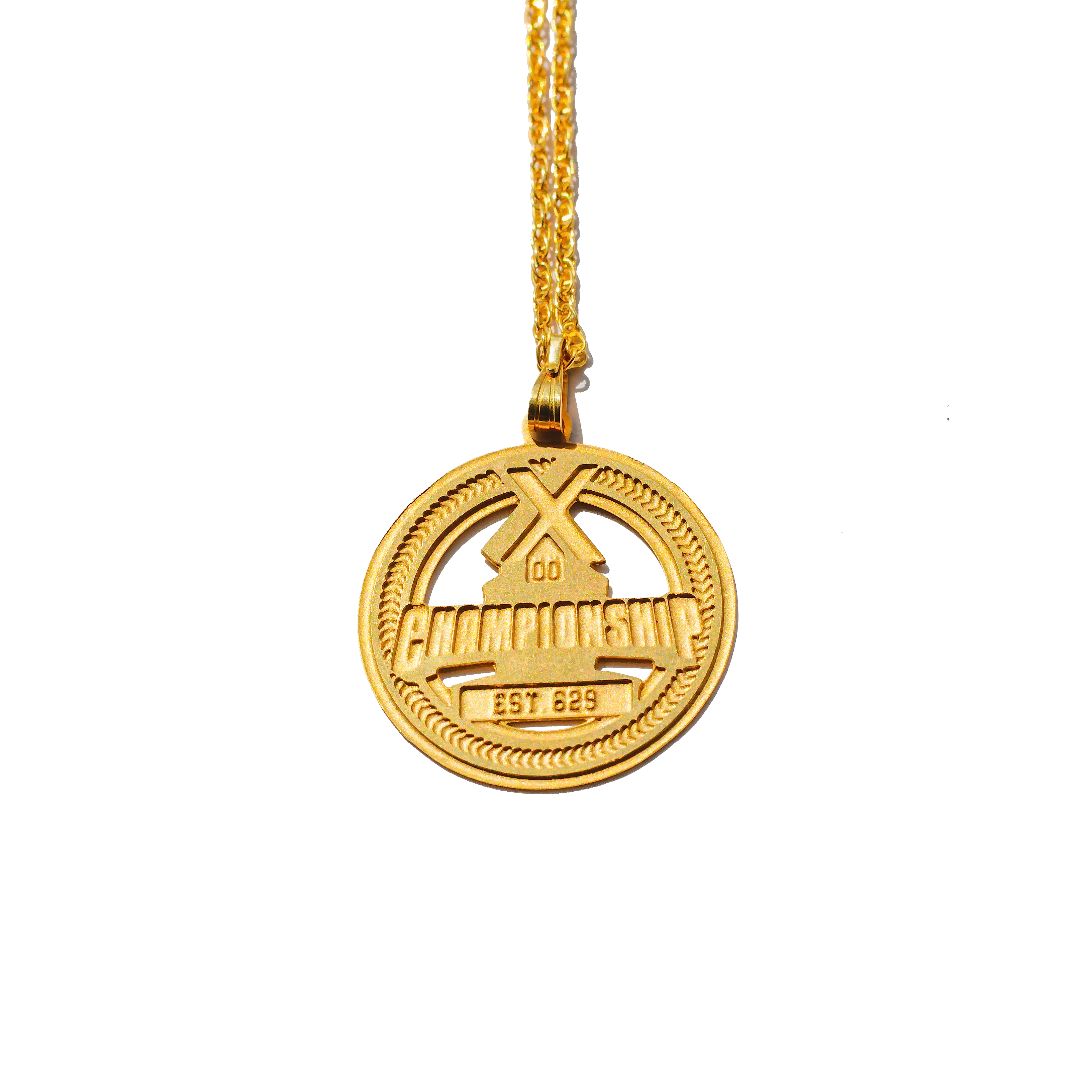 CHAMPIONSHIP Medallion Necklace - Silver