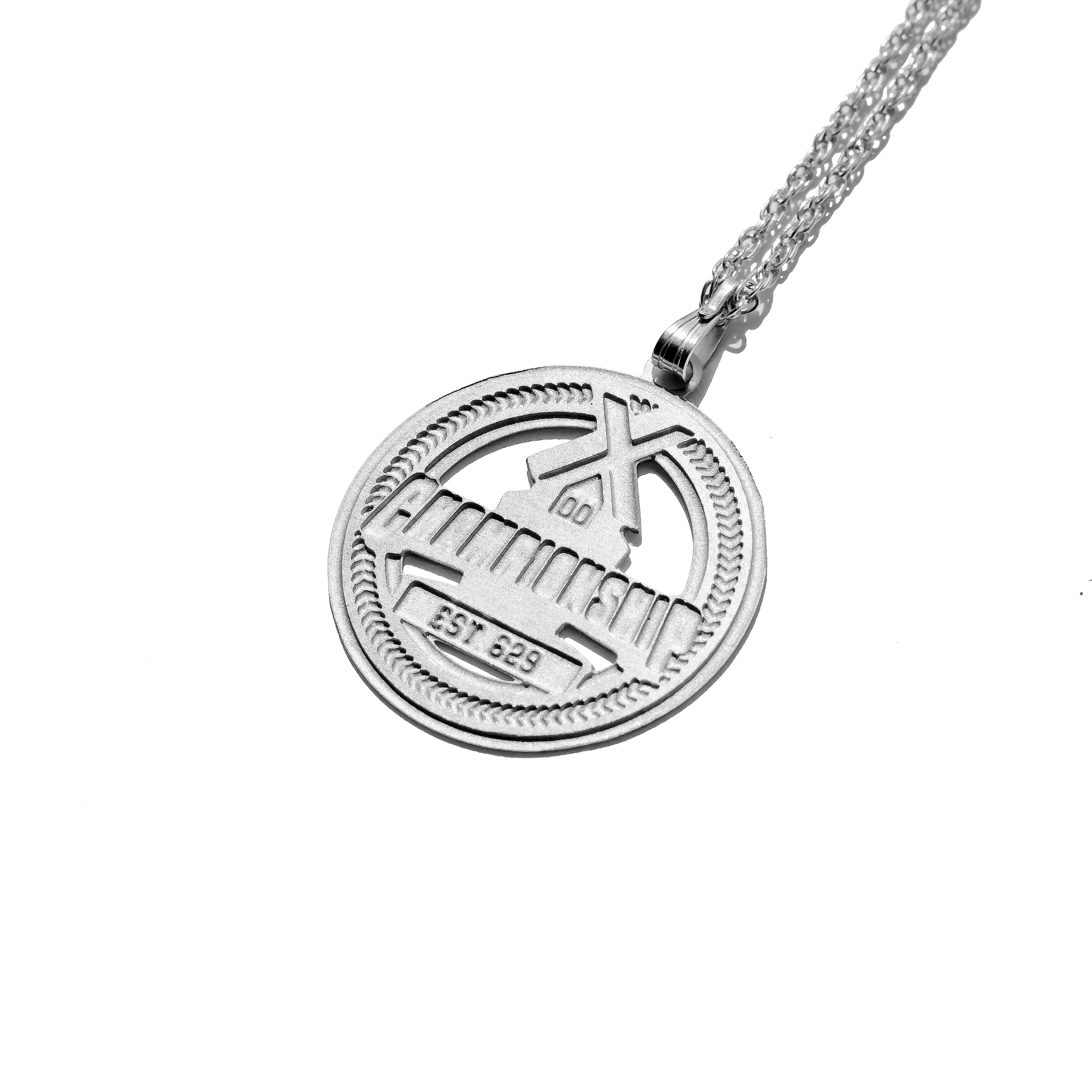 CHAMPIONSHIP Medallion Necklace - Silver