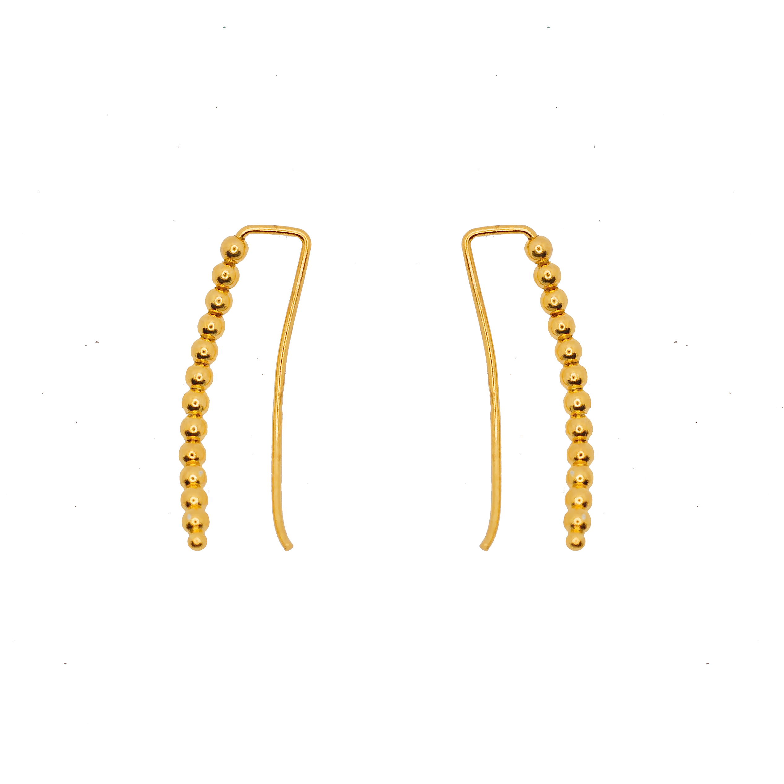 Legacy Dot Climber Earrings - Gold