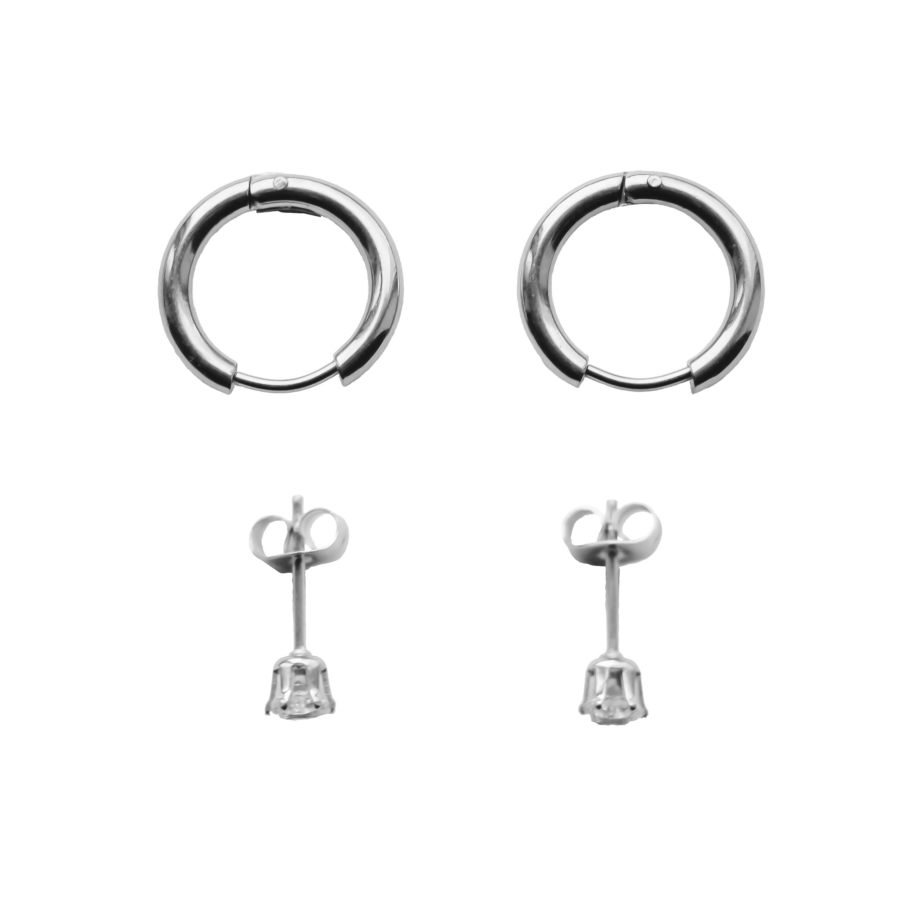 ORBIT 2 & SOLSTICE Stud Earrings Set