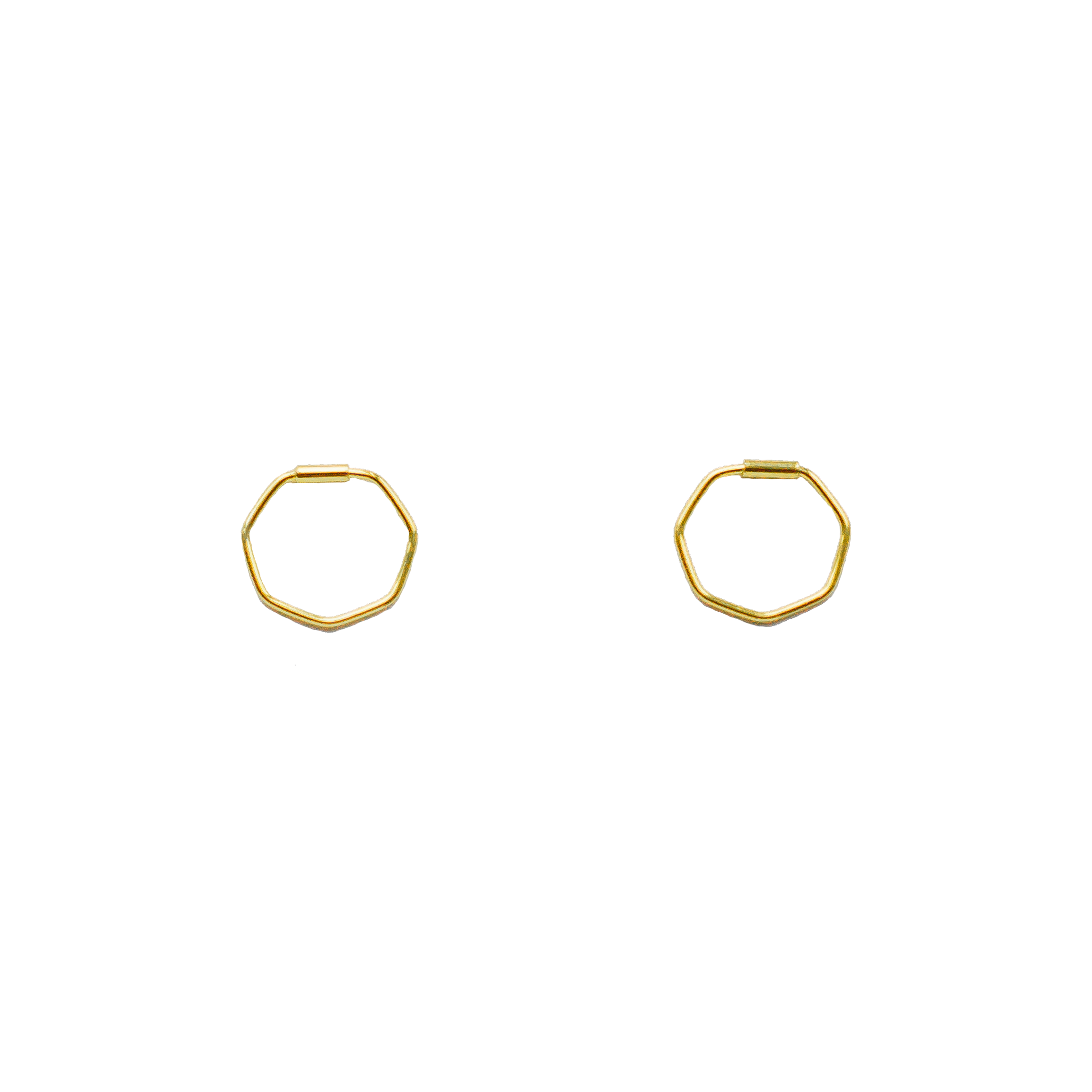 Polygon Earrings - Gold