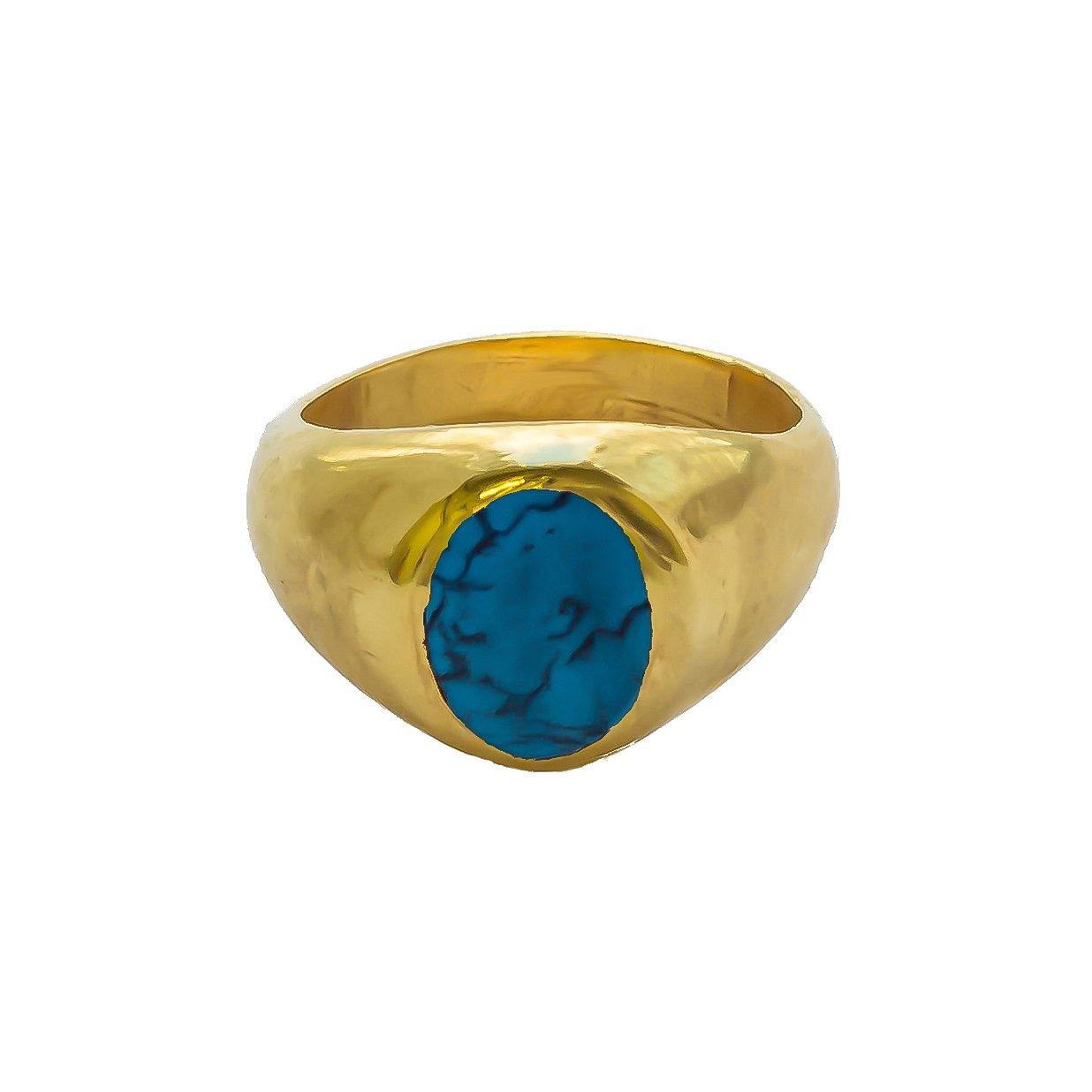 QUOISE Hand-Crafted Sovereign Ring - Gold - Stööki