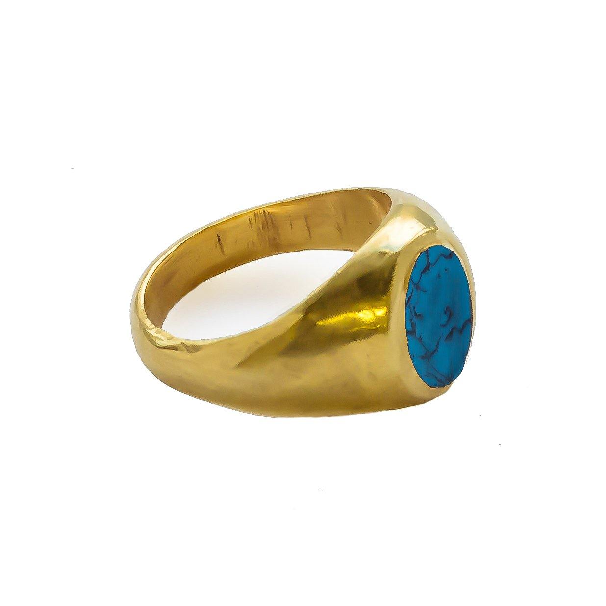 QUOISE Hand-Crafted Sovereign Ring - Gold - Stööki