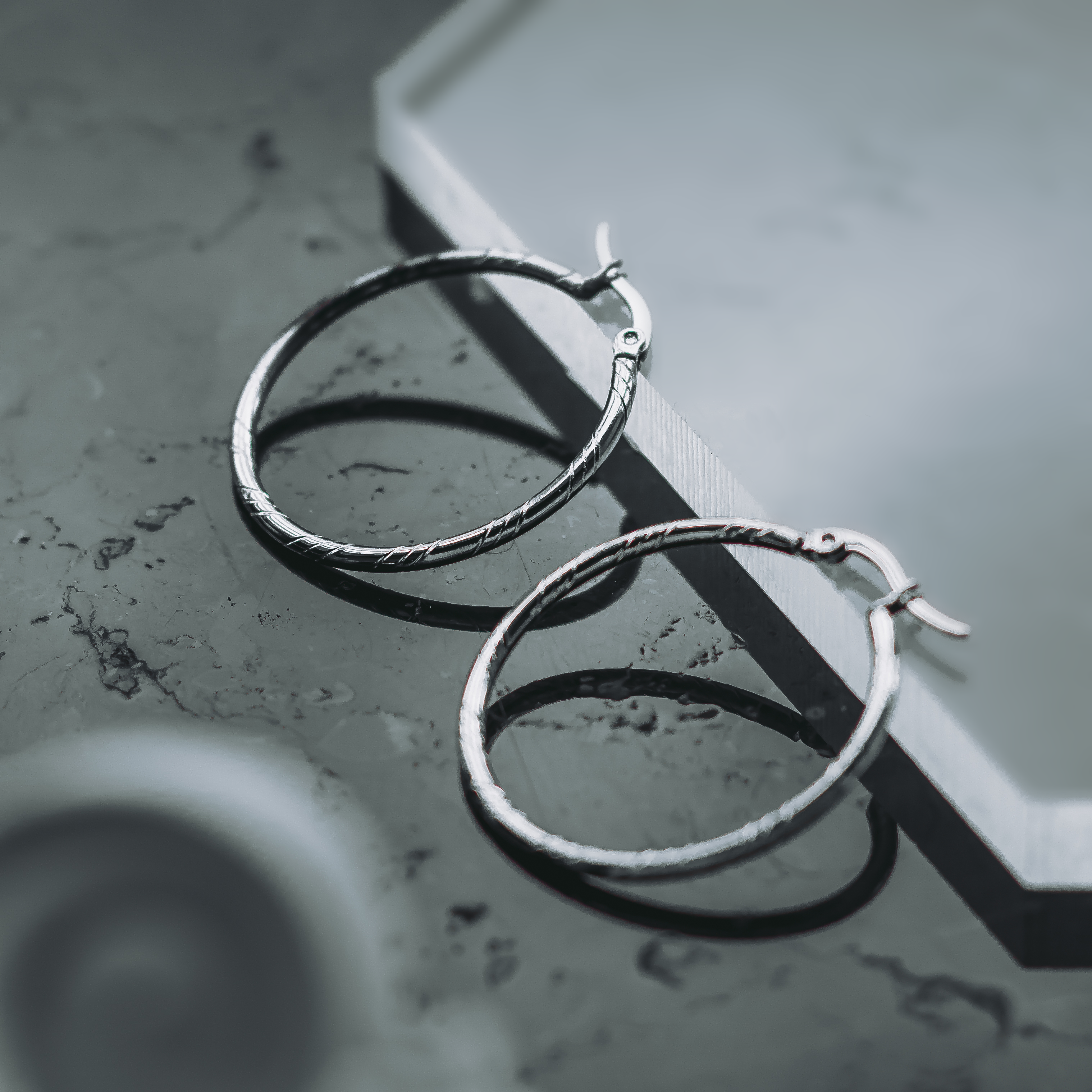 SOLAR Hoops & METEOR Stud Earrings Set
