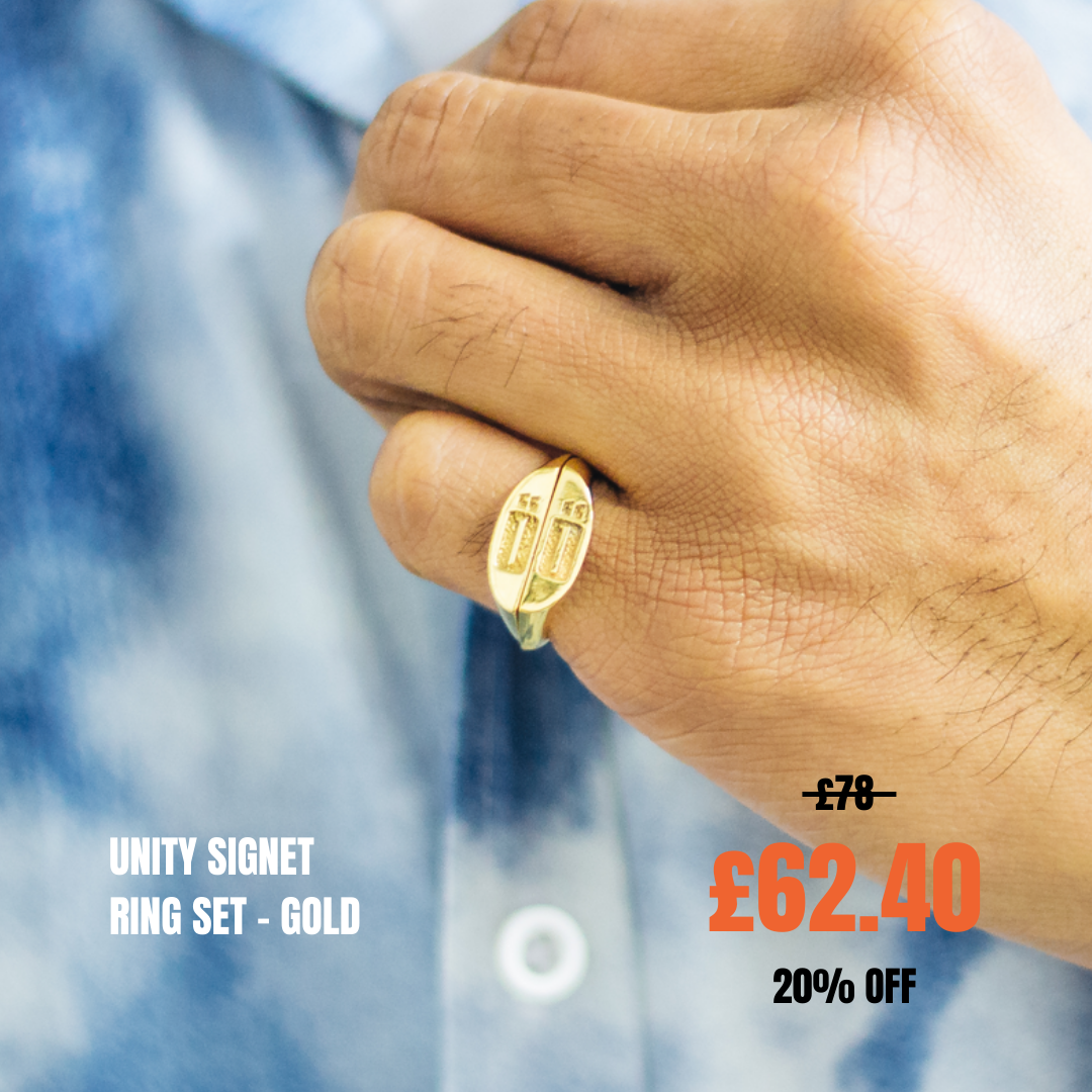 UNITY Signet Ring Set - Gold