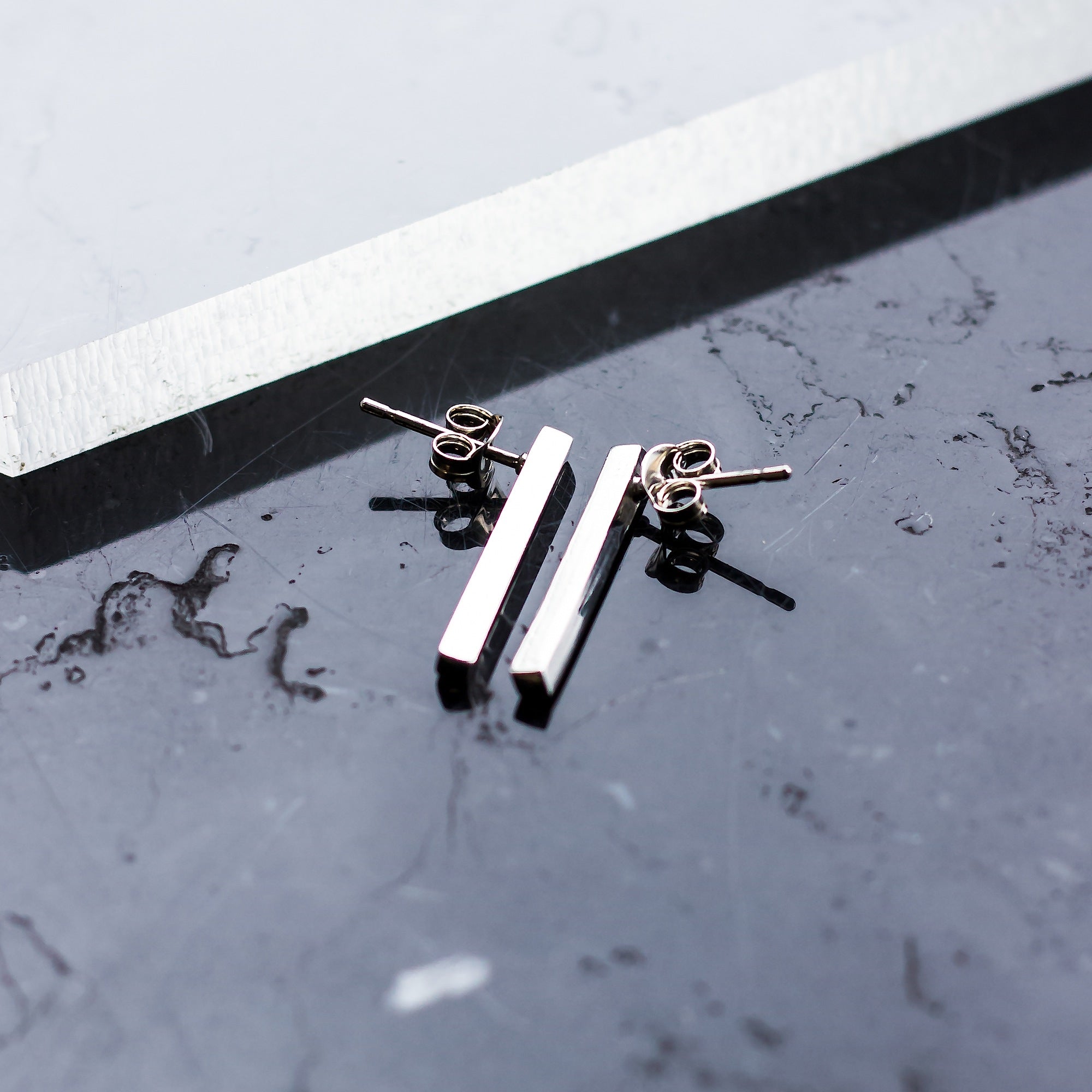 Vertical Drop - Bar Earrings