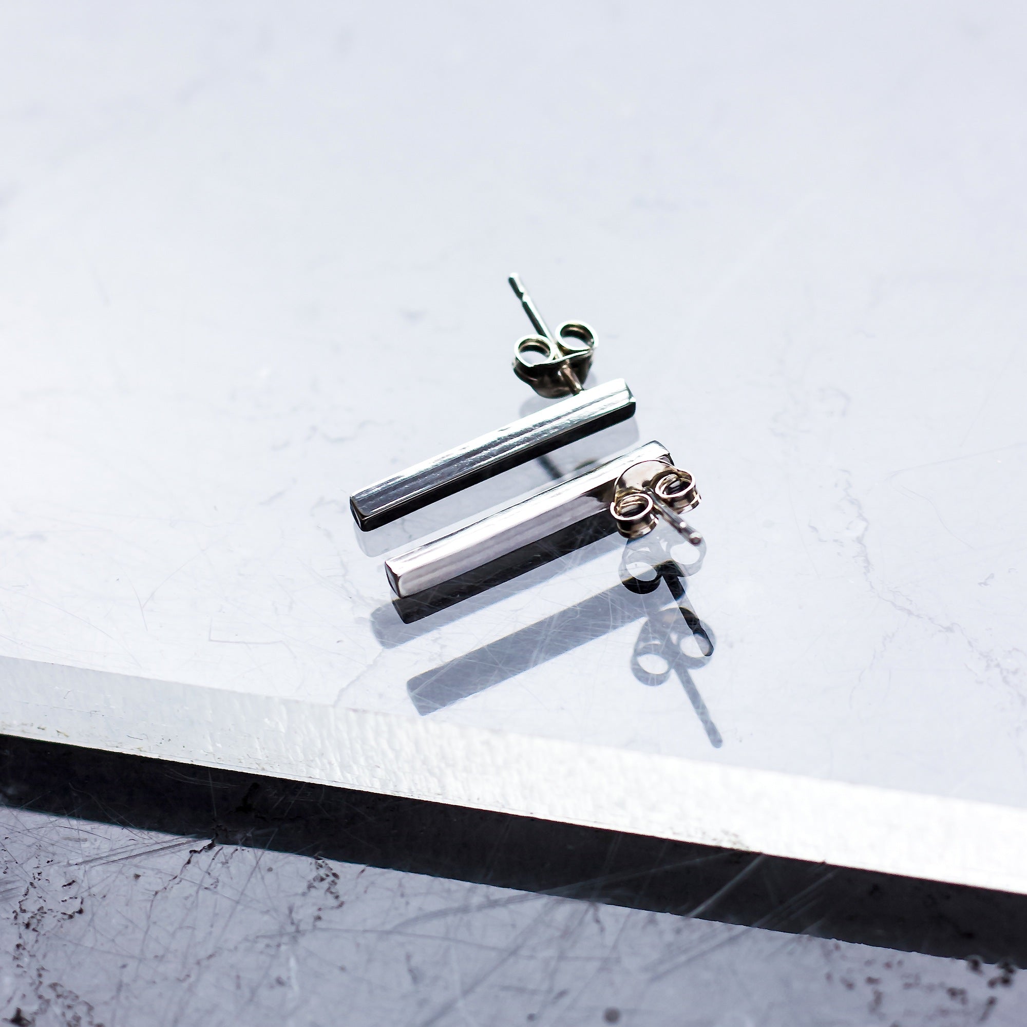 Vertical Drop - Bar Earrings