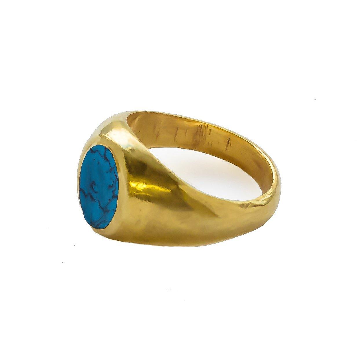 QUOISE Hand-Crafted Sovereign Ring - Gold - Stööki