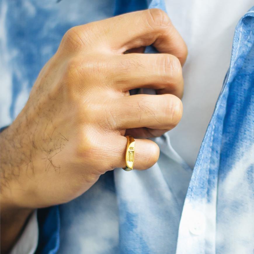 UNITY Signet Ring (Left Side) - Gold - Stööki