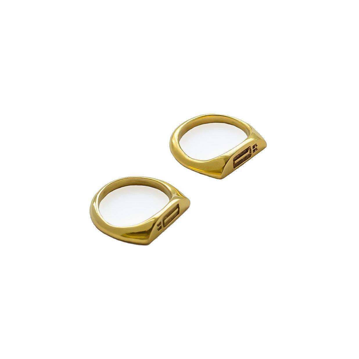 UNITY Signet Ring Set - Gold - Stööki